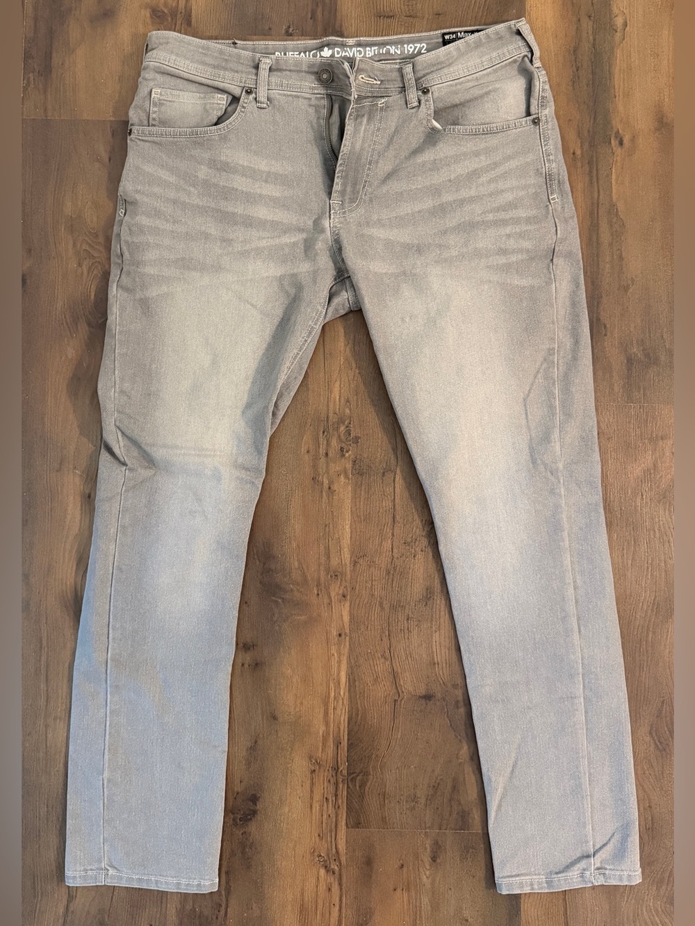Buffalo David Bitton Men's Light Gray Skinny Jeans